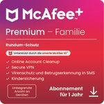 McAfee+ Premium - Family - Abonnement-Lizenz (1 Jahr) - Download - Win, Mac, Android, iOS - Deutsch - R