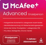 McAfee+ Advanced - Individual - Abonnement-Lizenz (1 Jahr) - Download - Win, Mac, Android, iOS - Deutsch - R