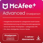 McAfee+ Advanced - Individual - Abonnement-Lizenz (1 Jahr) - Download - Win, Mac, Android, iOS - Deutsch - R