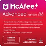 McAfee+ Advanced - Family - Abonnement-Lizenz (1 Jahr) - Download - Win, Mac, Android, iOS - Deutsch - R