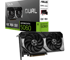ASUS Dual GeForce RTX 5060 8GB OC Edition GDDR7 Gaming Grafikkarte