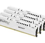Kingston FURY™ Beast DDR5 Speicher 128GB 5200MT/s CL40 DIMM (4er-Kit) Weiß XMP