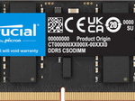 Crucial RAM 16GB (1x16GB) DDR5 6400MHz CSODIMM schwarz