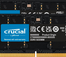 Crucial RAM 64GB (2x32GB) Kit DDR5 5200MHz SODIMM schwarz