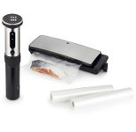 WILFA SVB1-1200S Vakuumiergerät und 2 Rollen, Sous Vide SET, 1.200W