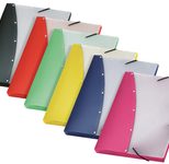VELOFLEX Sammelmappen Diamond DIN A4 gelb, rot, hellgrün, blau, pink, schwarz 12 St.