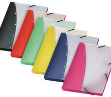 VELOFLEX Sammelmappen Diamond DIN A4 gelb, rot, hellgrün, blau, pink, schwarz 12 St.