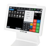 OLYMPIA Registrierkasse inkl. eingebautem Scanner TS10 weiß