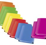 VELOFLEX Sammelmappen VELOCOLOR DIN A4 gelb, rot, grün, blau, pink, orange 12 St.