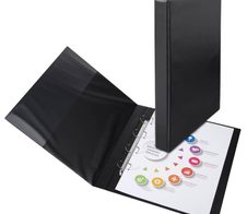 VELOFLEX Ringbücher 4-Ringe DIN A3 hoch 4 cm schwarz