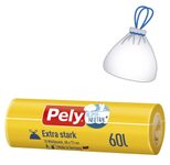 Pely Müllbeutel Extra stark 60,0 l transparent, 10 Stück