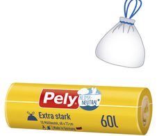 Pely Müllbeutel Extra stark 60,0 l transparent, 10 Stück