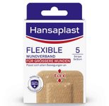 Hansaplast Wundverband Pflaster FLEXIBLE mittelbeige 5 St.