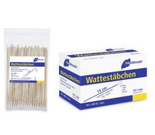 Meditrade® Wattestäbchen 15cm klein Holz 1.000 St.