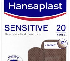 Hansaplast Pflaster SENSITIVE dunkelbraun 20 St.