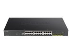 D-Link DGS-1250-28XMP/E, 28-Port Smart Managed PoE+ Gigabit Switch 4x 10G