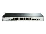D-Link DGS-1510-28P/E, 28-Port Smart Managed PoE Gigabit Stack Switch 2x 10G