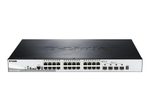 D-Link DGS-1510-28XMP/E, 28-Port Smart Managed PoE+ Gigabit Stack Switch 4x 10G