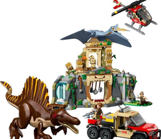 LEGO® Jurassic World 76976 Spinosaurier & Quetzalcoatlus: Hubschrauber-Einsatz
