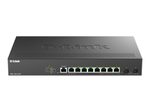 D-Link DMS-1250-10SP/E, 10-Port PoE Multi-Gigabit Smart Managed Switch