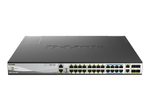 D-Link DMS-3130-30PS/E, 30-Port Layer 3 PoE Multi-Gigabit Stack Switch