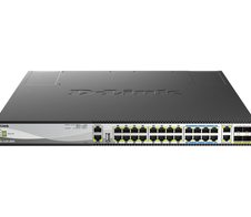 D-Link DMS-3130-30PS/E, 30-Port Layer 3 PoE Multi-Gigabit Stack Switch