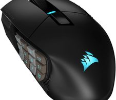 Corsair SCIMITAR ELITE WIRELESS Maus Gaming rechts RF Wireless + Bluetooth + USB Type-C Optisch 26000 DPI