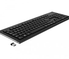 DeLOCK 12671 Tastatur Büro RF Wireless QWERTZ Deutsch Schwarz