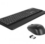 DeLOCK USB Tastatur Maus Set 2,4 GHz kabellos schwarz