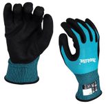 makita Arbeitshandschuhe Nitril 9 blau,schwarz