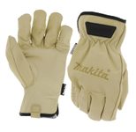 makita Arbeitshandschuhe Leder 8 beige