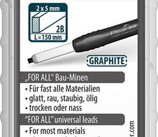 Pica Big Dry For All Bleistiftminen für Zimmermannsbleistift mit Druckmechanismus 2.0 - 5.0 mm graphite