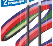 BIC 4 Colours Smooth Kugelschreibermine M blau, 2 St.