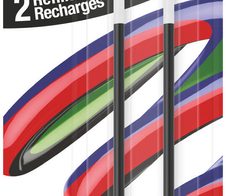 BIC 4 Colours Smooth Kugelschreibermine M schwarz, 2 St.