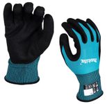 makita Arbeitshandschuhe Nitril 8 blau,schwarz