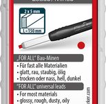 Pica Big Dry For All 6031 Bleistiftminen für Zimmermannsbleistift mit Druckmechanismus 2.0 - 5.0 mm rot