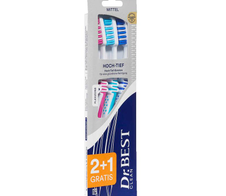 Dr.Best Zahnbürsten Hoch-Tief, 3 St.
