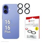 DISPLEX Full Cover Camera Lens Glass, iPhone 16/16 Plus (2 Stück)