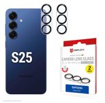 DISPLEX Full Cover Camera Lens Glass, Samsung Galaxy S25 (2 Stück)