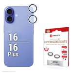 DISPLEX Premium Camera Lens Glass, iPhone 16/16 Plus Einzelringe