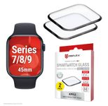 DISPLEX Unzerbrechliches Full Cover Smartwatch Glass für Apple Watch 9/8/7 (45mm)