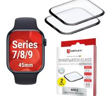 DISPLEX Unzerbrechliches Full Cover Smartwatch Glass für Apple Watch 9/8/7 (45mm)