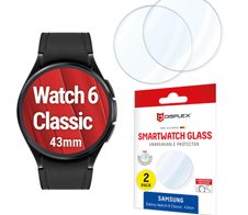 DISPLEX Unzerbrechliches Smartwatch Glass für Samsung Galaxy Watch 6 Classic (43mm)