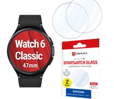 DISPLEX Unzerbrechliches Smartwatch Glass für Samsung Galaxy Watch 6 Classic (47mm)