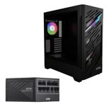 ADATA XPG PC-Gehäuse Starker Air BTF Midi-Tower schwarz + Netzteil Core Reactor II VE 850W