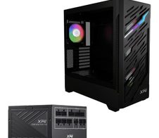 ADATA XPG PC-Gehäuse Starker Air BTF Midi-Tower schwarz + Netzteil Core Reactor II VE 850W
