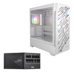 ADATA XPG PC-Gehäuse Starker Air BTF Midi-Tower weiß + Netzteil Core Reactor II VE 850W