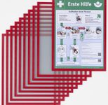 FRANKEN Magnetrahmen ECO, rot, DIN A4