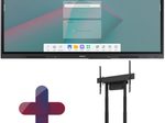 Samsung Flip WA75C Smart Signage Touch Display 189 cm 75 Zoll + Neomounts BL55-875BL1 MOVE motorisierter Standfuß