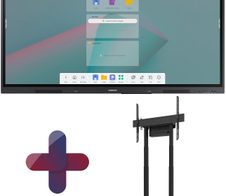 Samsung Flip WA75C Smart Signage Touch Display 189 cm 75 Zoll + Neomounts BL55-875BL1 MOVE motorisierter Standfuß